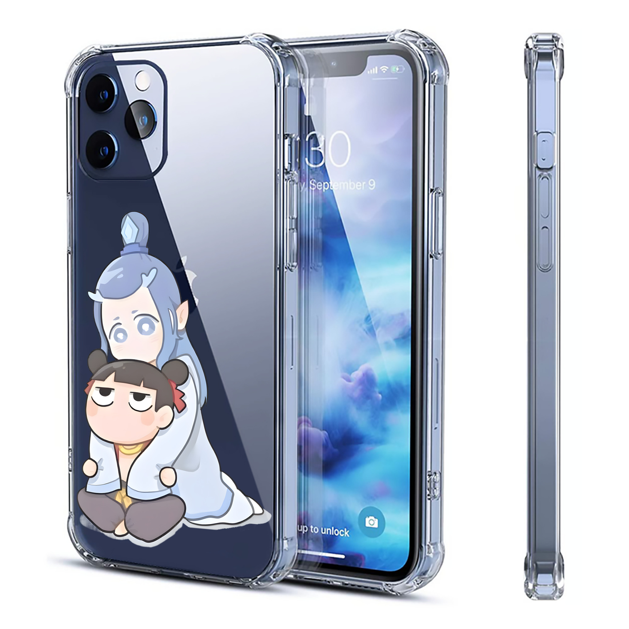 （画像用） Ne Zha 2 ナタ 魔童の大暴れ 【iPhone 12シリーズ対応】透明スマホケース（クリアソフトケース）